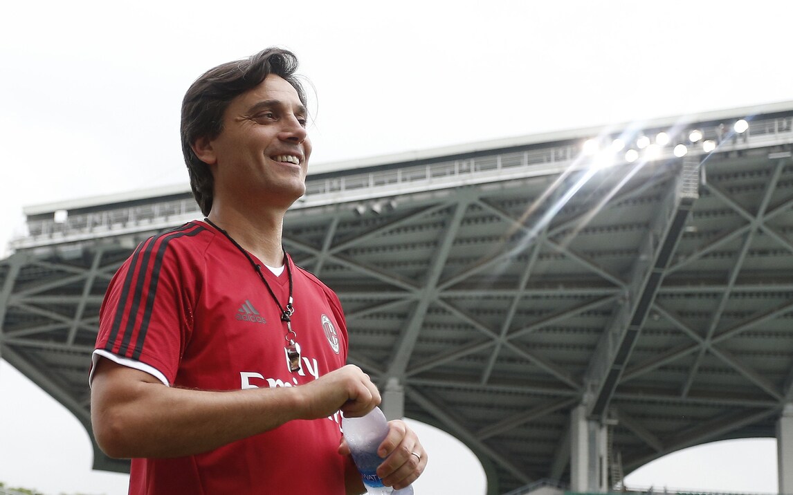 Milan, Montella: «Testa all'Europa League, Bonucci un colpo straordinario»