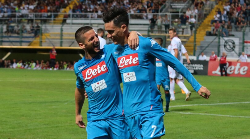 Napoli-Carpi 4-1, che poker per Sarri a Trento!
