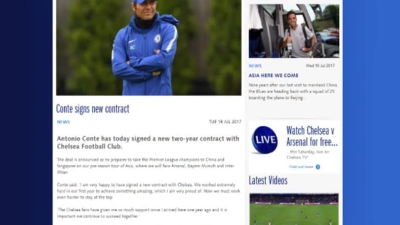 Ufficiale: Conte rinnova con il Chelsea fino al 2021