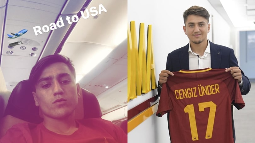Roma, Cengiz Ünder è sull'aereo per gli Stati Uniti