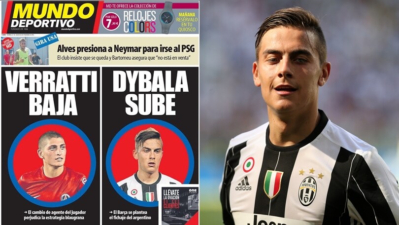 In Spagna: «Barcellona, ipotesi Dybala se non arriva Verratti»