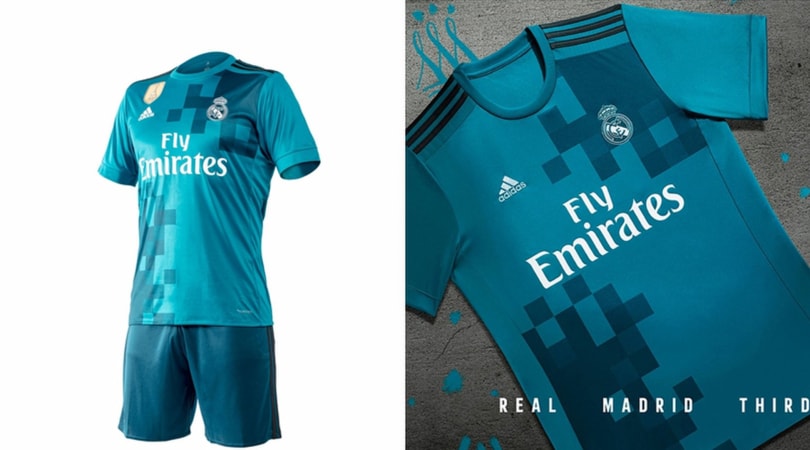 Real Madrid, lo strano mosaico della terza maglia 2017/2018