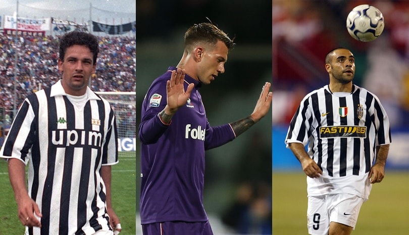 Juventus-Fiorentina, gli scambi da Baggio a oggi