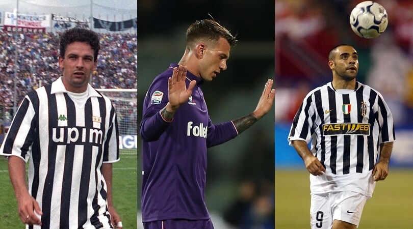 Juventus-Fiorentina, gli scambi da Baggio a oggi