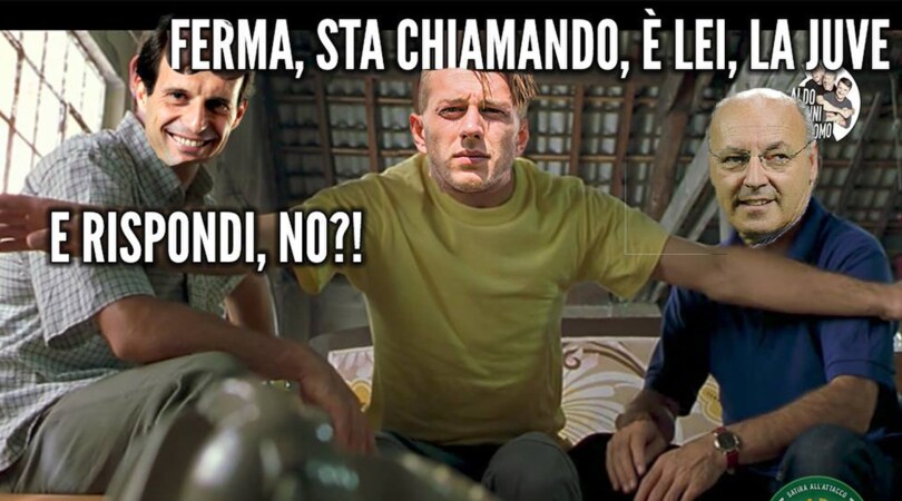 Allegri, Bernardeschi e Marotta come Aldo, Giovanni e Giacomo: l'ironia sulla trattativa tra Fiorentina e Juve