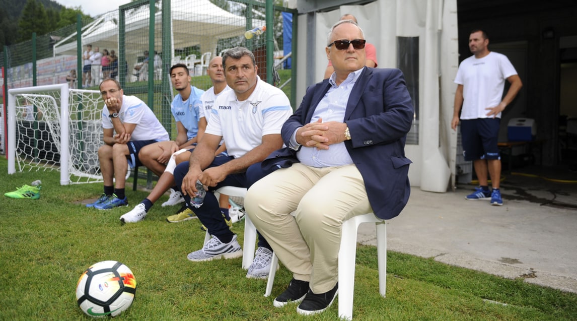 Lazio, Lotito arriva ad Auronzo: il presidente si gode gli allenamenti di Inzaghi