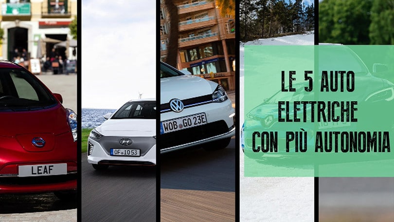 Le 5 auto elettriche con più autonomia