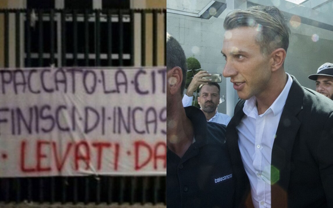 Fiorentina, un altro striscione contro Bernardeschi