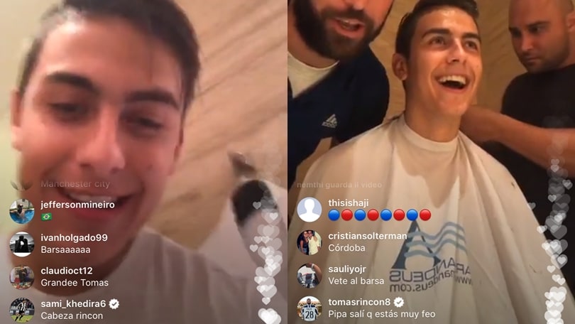 Dybala, dal parrucchiere per il nuovo look: lo porta Higuain
