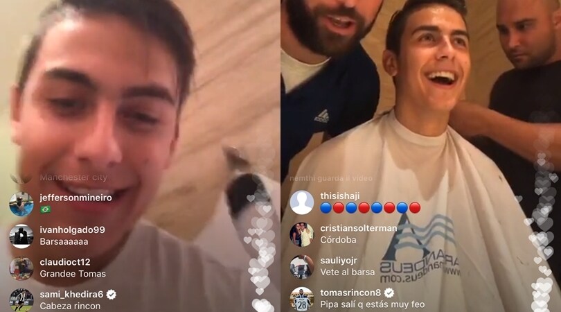 Dybala, dal parrucchiere per il nuovo look: lo porta Higuain
