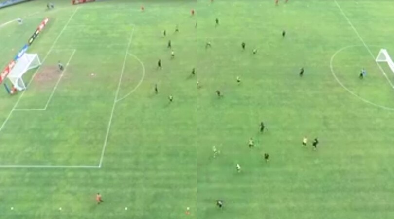 Napoli spettacolo a Dimaro: la partitella sembra un videogioco