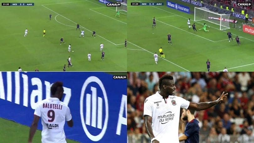 Nizza, Balotelli col botto: gol e nuovo look in Champions League