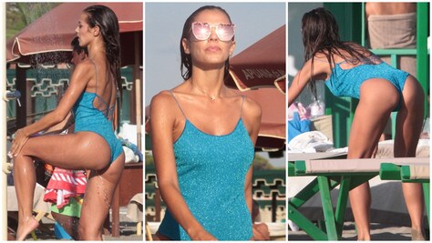 Alessia Reato, doccia sexy e show in spiaggia