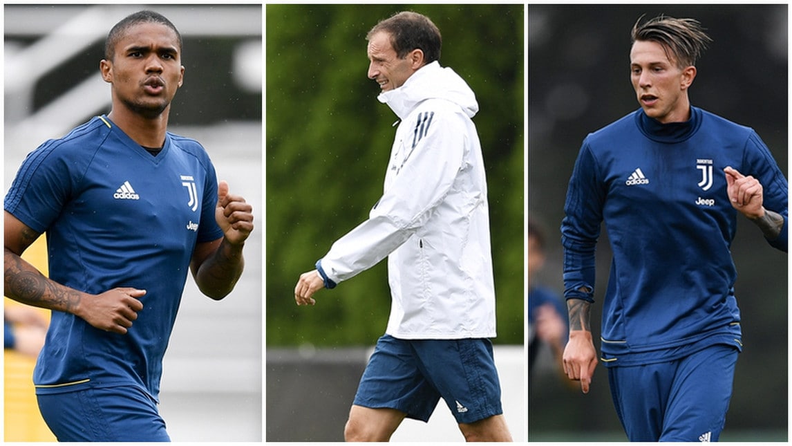 Juventus, il primo allenamento di Bernardeschi con la squadra