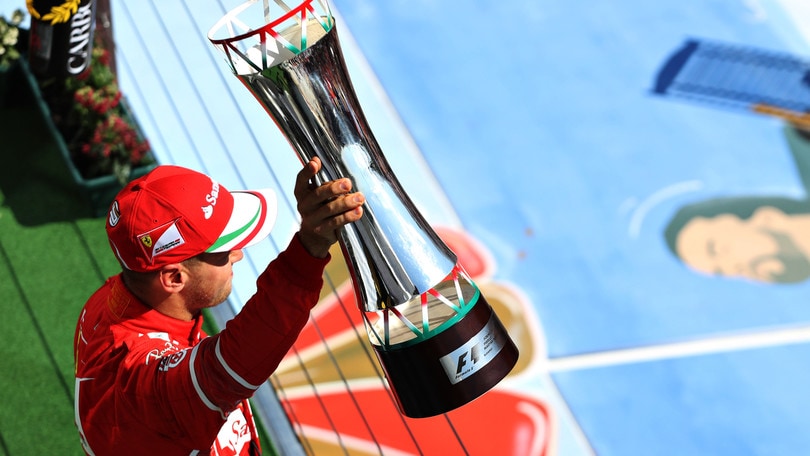 F1 Ferrari, Vettel: «Al settimo cielo, ma gara è stata dura»