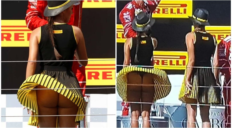 F1, incidente sexy sul podio di Budapest