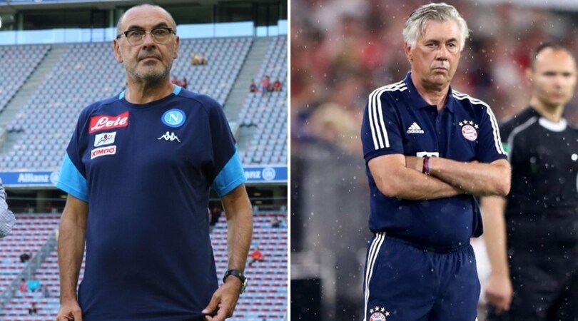 Audi Cup, Sarri sfida Ancelotti: Napoli-Bayern Monaco per il terzo posto