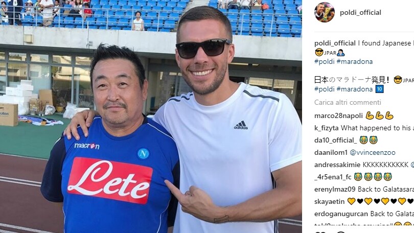 Napoli in J-League con Podolski: «Ecco il Maradona giapponese»