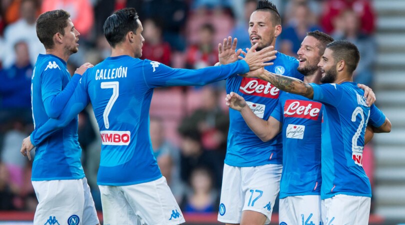 Segnano Mertens e Zielinski, ma il Napoli non vince: 2-2 col Bournemouth