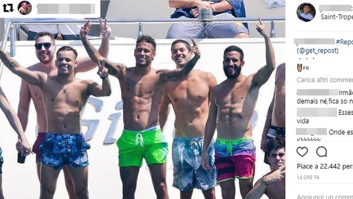 Neymar, debutto a rischio, mancano i documenti. Lui intanto se la gode