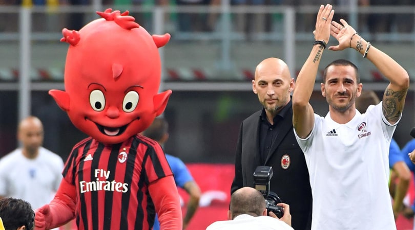 Milan, che ovazione per Bonucci a San Siro