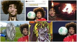 Fellaini, la pallonata scatena il web