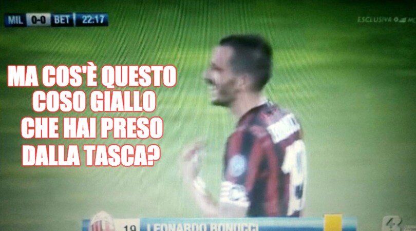 Bonucci, esordio da titolare e giallo: i social non perdonano