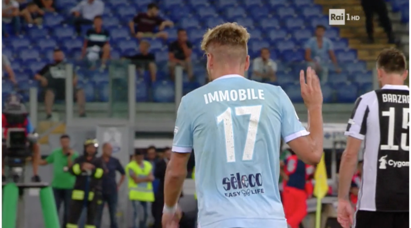 Immobile, gesto contro Pjanic: «Bla bla bla!»