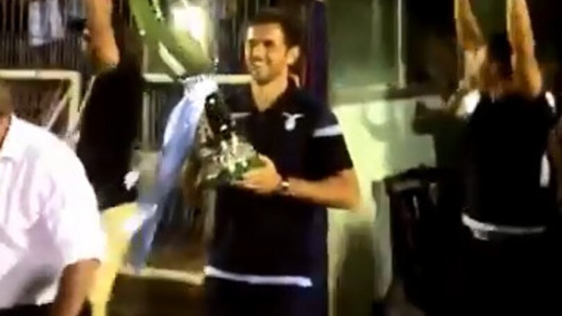 Supercoppa Lazio, la festa a Formello con i tifosi
