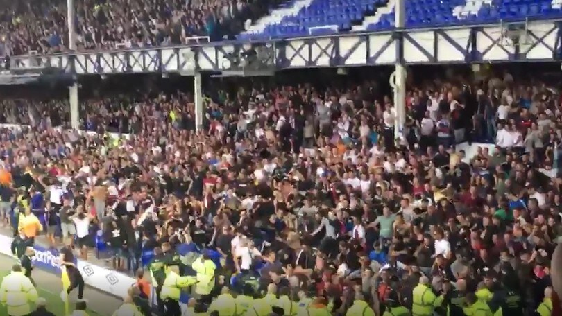 Everton-Hajduk Spalato, violenza a Goodison Park