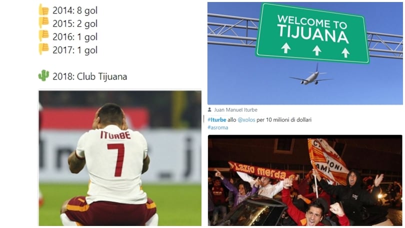La Roma cede Iturbe in Messico, il web spietato: «Capolavoro Monchi»