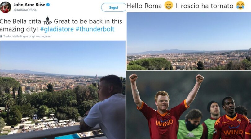 Roma, c'è anche Riise contro l'Inter: «Il roscio è tornato...»