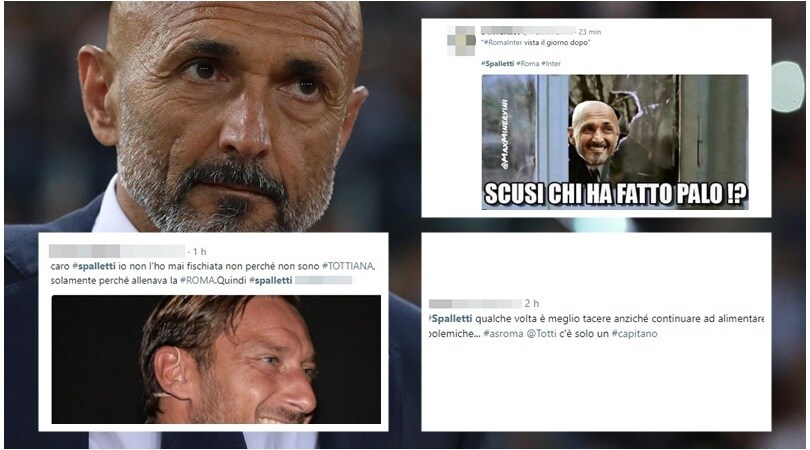 Spalletti e le parole sui 'tottiani': la reazione dei tifosi sui social