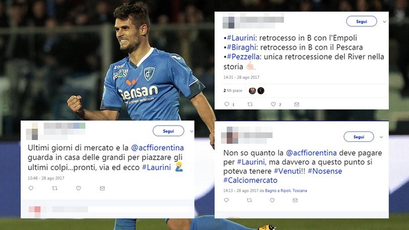 Fiorentina, dall'Empoli arriva Laurini. E i tifosi ci ridono su