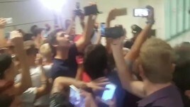 Roma, cori a Fiumicino per Schick