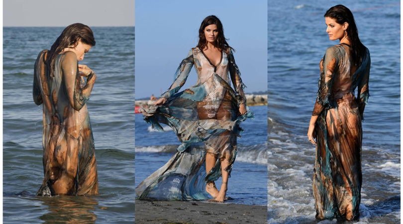 Isabeli Fontana, il vedo non vedo che ha fatto perdere la testa a Venezia