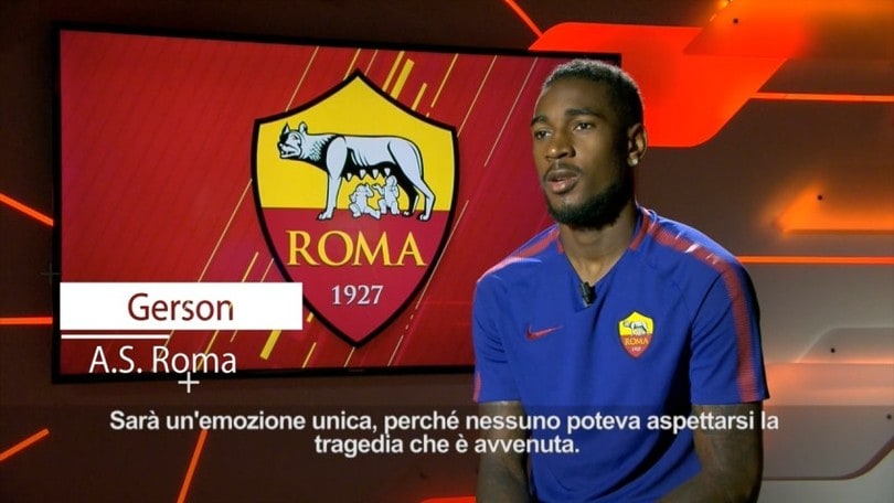 Roma-Chapecoense, Gerson: "Un onore giocare questa partita"