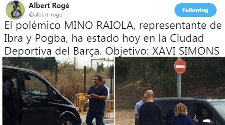 Raiola a Barcellona: «Blitz per il baby fenomeno della Masia»