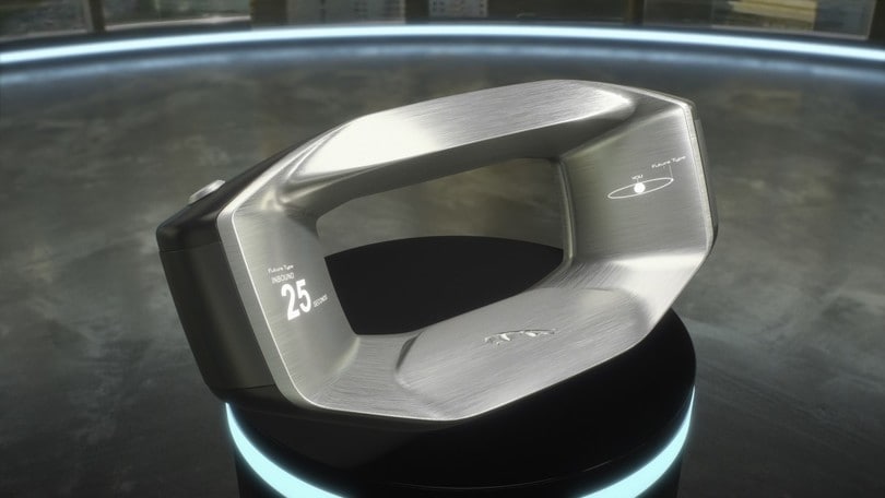 Jaguar, il volante del futuro si stacca e segue il proprietario