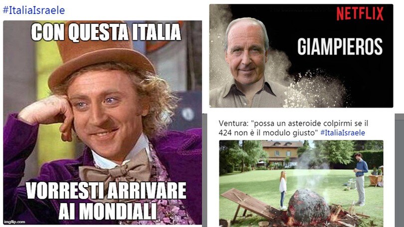 Italia-Israele, il gol di Immobile non ferma le ironie sui social
