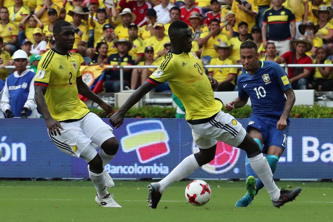 Colombia-Brasile 1-1: Neymar già qualificato ai Mondiali