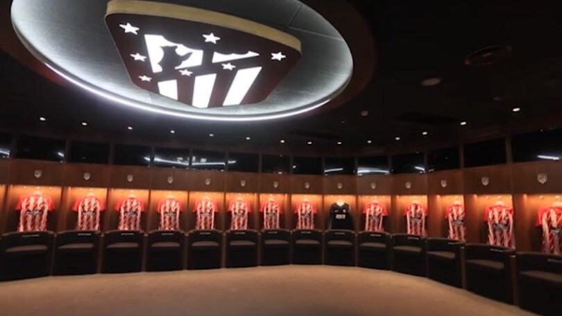 Atletico Madrid, ecco le immagini dello spogliatoio