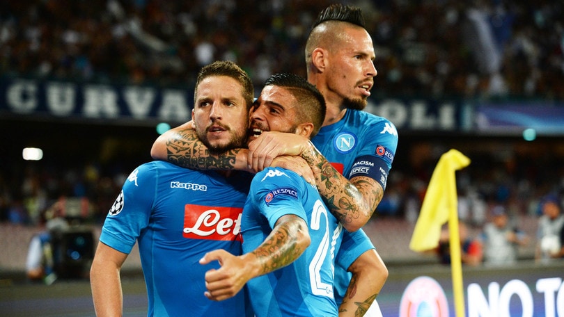 Napoli, i 4 sulla giostra del gol: lo show è servito