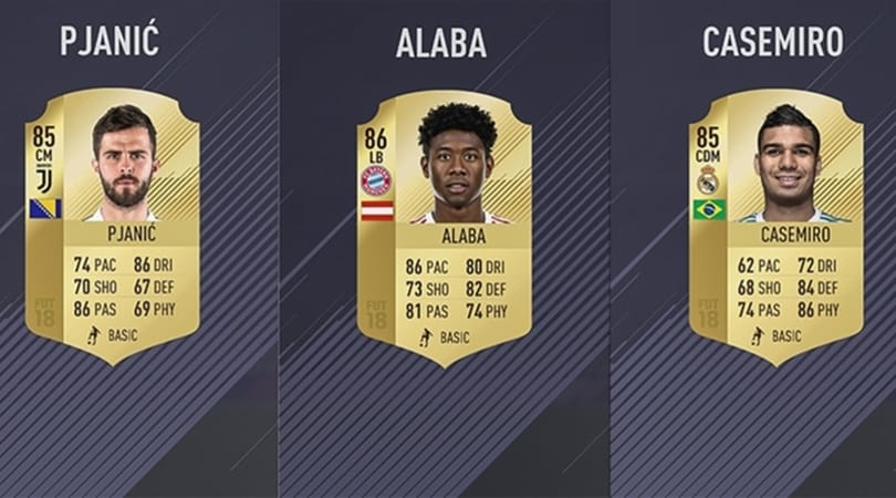 Fifa 18, i ratings dall'80 al 61: c'è un italiano