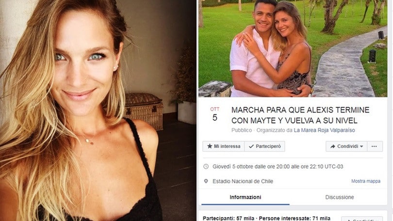 Sanchez, in Cile una marcia per farlo lasciare con la fidanzata