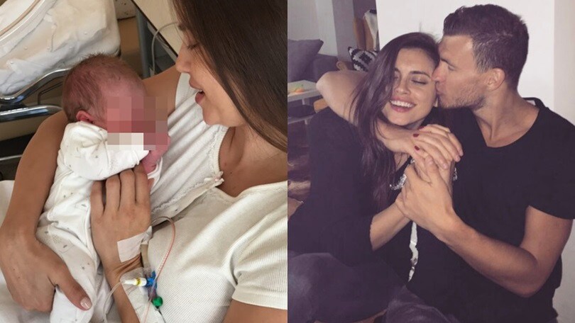 Roma, Dzeko di nuovo papà: è nato Dani