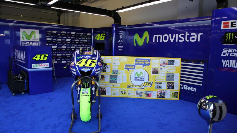 MotoGp San Marino, Rossi: «Mi dispiace non esserci»