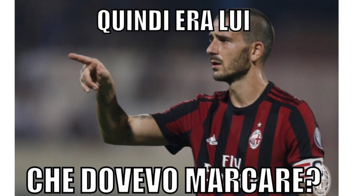 Bonucci travolto da Immobile, i social non perdonano