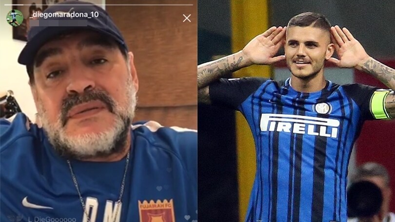 Maradona, altra bordata a Icardi: «Meglio Benedetto e Alario»