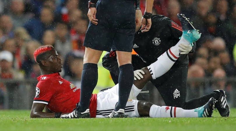 Manchester United, Mourinho perde Pogba: fermo almeno un mese